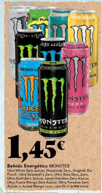 Gadis MONSTER Bebida Energética oferta