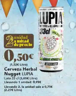 Gadis LUPIA Cerveza Herbal Nugget oferta