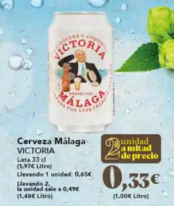 Gadis VICTORIA Cerveza Málaga oferta