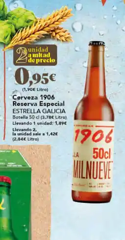 Gadis ESTRELLA GALICIA Cerveza 1906 Reserva Especial oferta