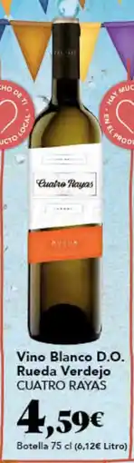 Gadis CUATRO RAYAS Vino Blanco D.O. Rueda Verdejo oferta