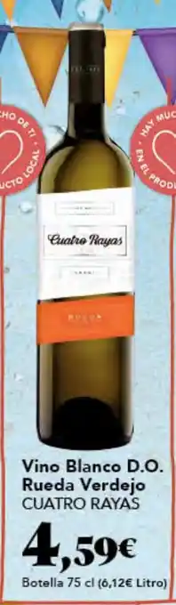 Gadis CUATRO RAYAS Vino Blanco D.O. Rueda Verdejo oferta