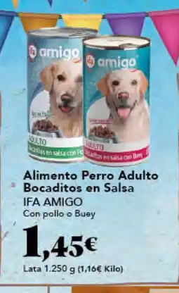 Gadis IFA AMIGO Alimento Perro Adulto Bocaditos en Salsa oferta