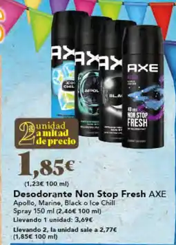 Gadis AXE Desodorante Non Stop Fresh oferta