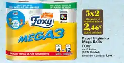 Gadis FOXY Papel Higiénico Mega Rollo oferta