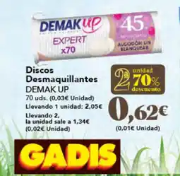 Gadis DEMAK UP Discos Desmaquillantes oferta