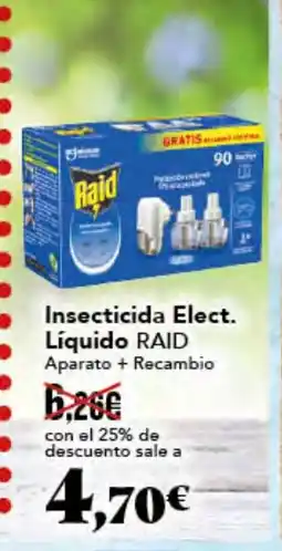 Gadis RAID Insecticida Elect. Líquido oferta