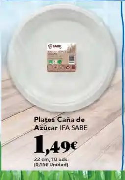 Gadis IFA SABE Platos Caña de Azúcar oferta