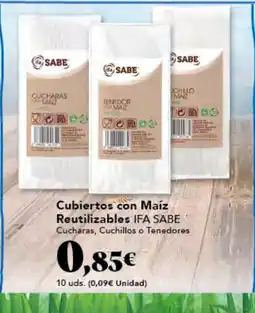 Gadis IFA SABE Cubiertos con Maíz Reutilizables oferta