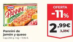 La Sirena PANNINI de jamón y queso oferta