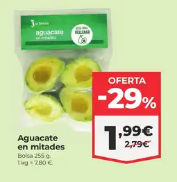 La Sirena Aguacate en mitades oferta