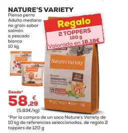 Kiwoko NATURE'S VARIETY Pienso perro Adulto mediano oferta