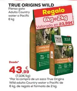 Kiwoko TRUE ORIGINS WILD Pienso gato Adulto Country oferta