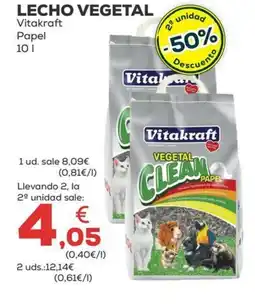 Kiwoko VITAKRAFT Lecho vegetal oferta
