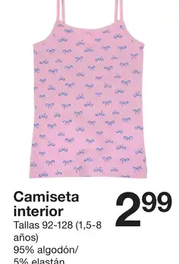 Zeeman Camiseta interior oferta