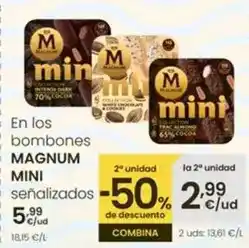 Eroski Magnum - en los bombones mini oferta