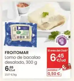 Eroski Froitomar - lomo de bacalao desalado oferta