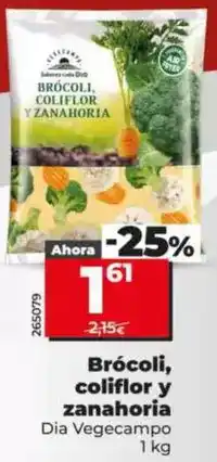 Dia Dia vegecampo - brócoli, coliflor y zanahoria oferta