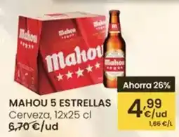 Eroski Mahou - 5 estrellas cerveza oferta
