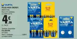 E.Leclerc Varta - pilas high energy oferta