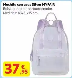 Alcampo Silver - mochilla con asas silver myfair oferta