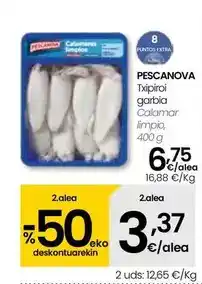 Eroski Pescanova - calamar limpio oferta