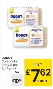 Eroski Dodot - calendula baby wipes oferta