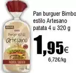 FROIZ Bimbo - pan burguer estilo artesano patata oferta
