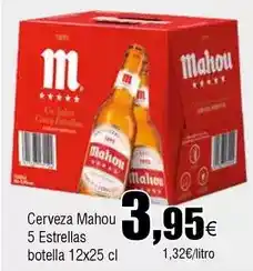 FROIZ Mahou - cerveza 5 estrellas botella oferta