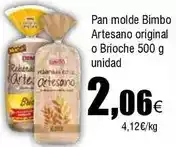 FROIZ Bimbo - pan molde original o brioche oferta