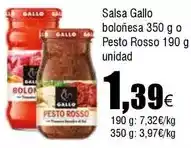 FROIZ Gallo - salsa bolonesa o pesto rosso oferta