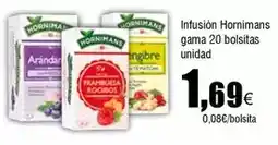FROIZ Hornimans - infusión gama 20 bolsitas oferta