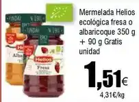 FROIZ Helios - mermelada ecológica fresa o albaricoque oferta