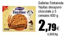 FROIZ Fontaneda - galletas yayitas desayuno chocolate oferta