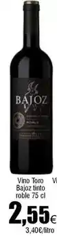 FROIZ Bajoz - vino toro tinto roble oferta
