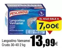 FROIZ Pescanova - langostino vannamei crudo oferta