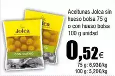 FROIZ Jolca - aceitunas sin hueso bolsa o con hueso bolsa oferta