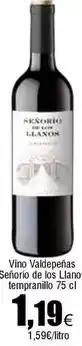 FROIZ Vino valdepenas senforo de los llano tempranillo oferta