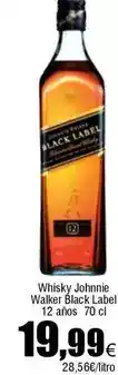 FROIZ Johnnie walker - whisky black label 12 años oferta
