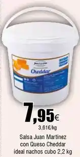 FROIZ Martínez - salsa juan con queso cheddar ideal nachos cubo oferta