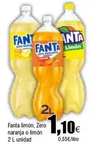 FROIZ Fanta - fanta limon, zero naranja o limón oferta