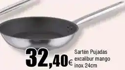 FROIZ Mango - sartén pujadas excalibur mango inox 24cm oferta