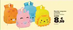 Carrefour Mochila neopreno animales oferta