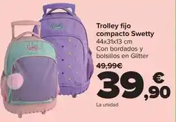 Carrefour Swetty - trolley fijo compacto oferta