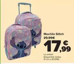 Carrefour Stitch - mochila oferta
