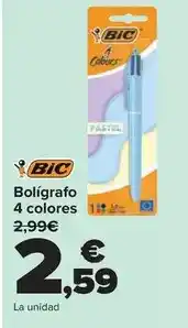 Carrefour Bic - bolígrafo 4 colores oferta