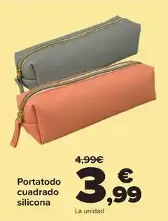 Carrefour Portatodo cuadrado silicona oferta