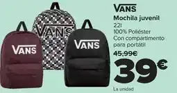 Carrefour Vans - mochila juvenil oferta