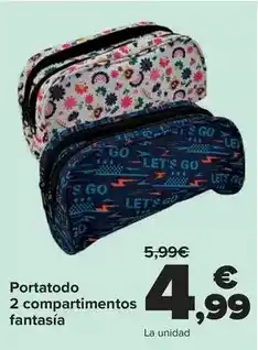 Carrefour Fantasía - portatodo 2 compartimentos oferta