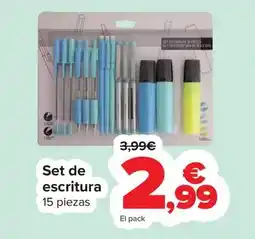 Carrefour Set de escritura oferta